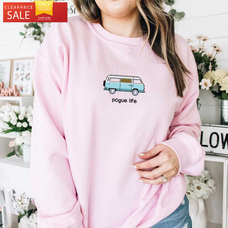 Pogue Life Sweatshirt P4L Outer Banks Netflix Merch - Happy Place for Music Lovers.jpg