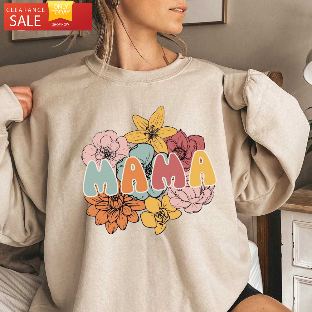 Retro Floral Mama Shirt Cute Mothers Day Gift - Happy Place for Music Lovers.jpg