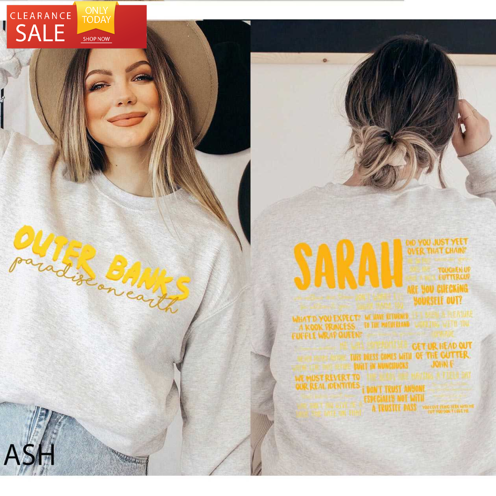 Sarah Cameron Shirt 2 Sides Outer Banks Show Merch Season 3 - Happy Place for Music Lovers.jpg