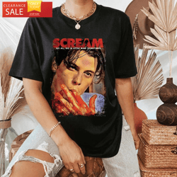 scream we all go little mad sometimes vintage halloween sweatshirt happy place for music lovers