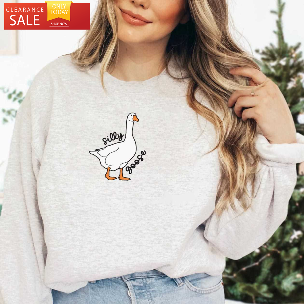 Silly Goose Sweatshirt Funny Birthday Gifts for Men - Happy Place for Music Lovers.jpg