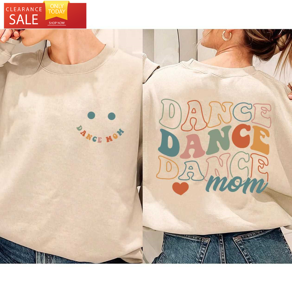 Smiley Face Dance Mom Sweatshirt Funny Dance Mom Shirts - Happy Place for Music Lovers.jpg