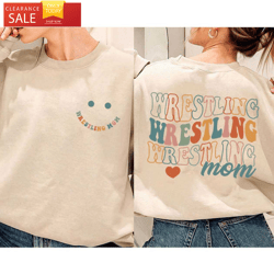 smiley face wrestling mom sweatshirt mothers day stuff happy place for music lovers