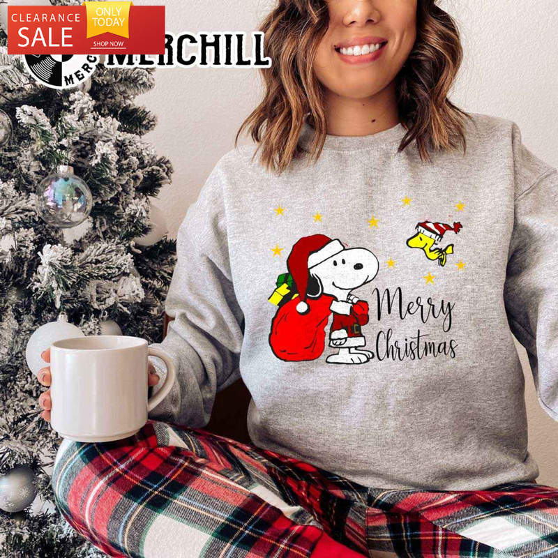 Snoopy Christmas Shirt Womens Charlie Brown Christmas Presents - Happy Place for Music Lovers.jpg