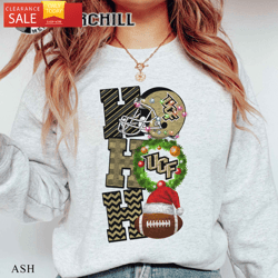 UCF Knights Football Christmas Sweatshirt Christmas Game Day Shirt  Happy Place for Music Lovers