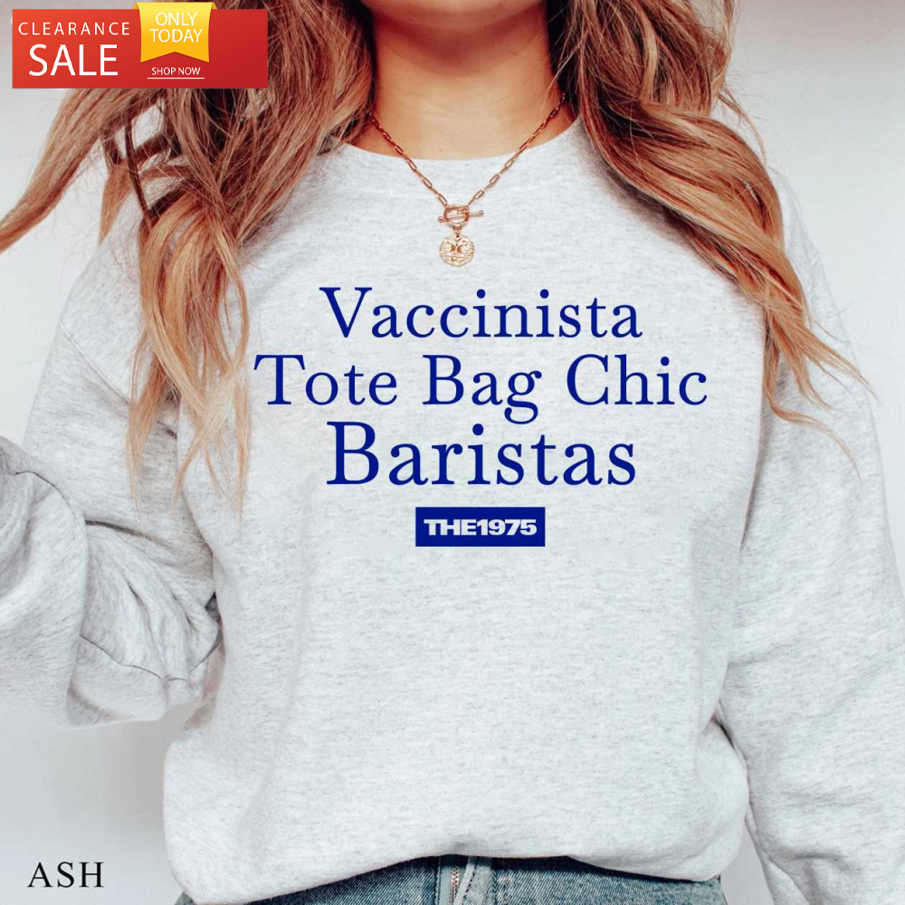Vaccinista Tote Bag Chic Baristas The 1975 Sweatshirt The 1975 Gift Ideas - Happy Place for Music Lovers.jpg