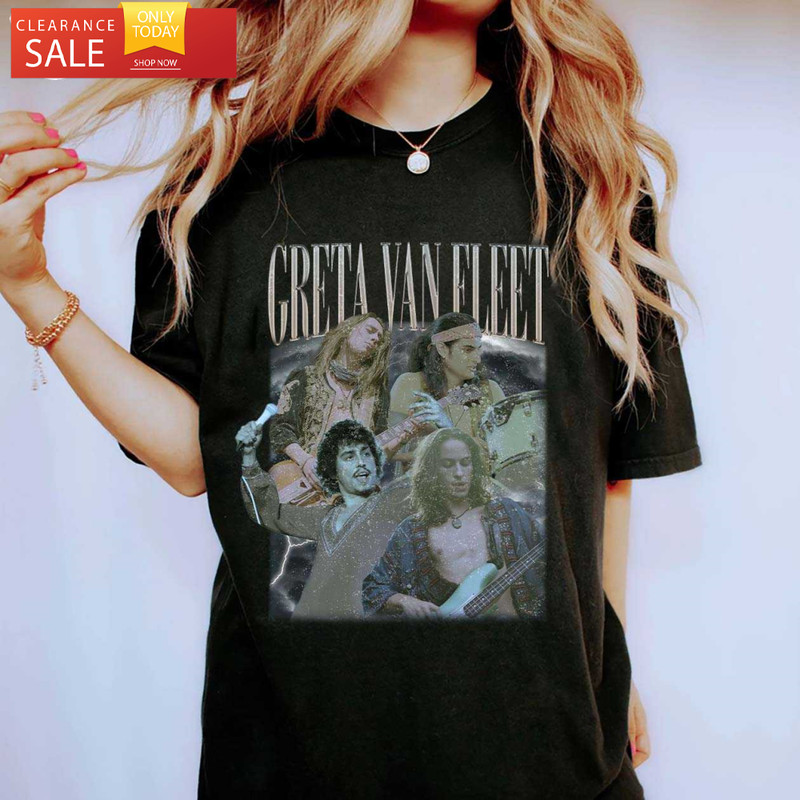 Vintage Greta Van Fleet Shirt Dream In Gold Tour 2023 - Happy Place for Music Lovers.jpg