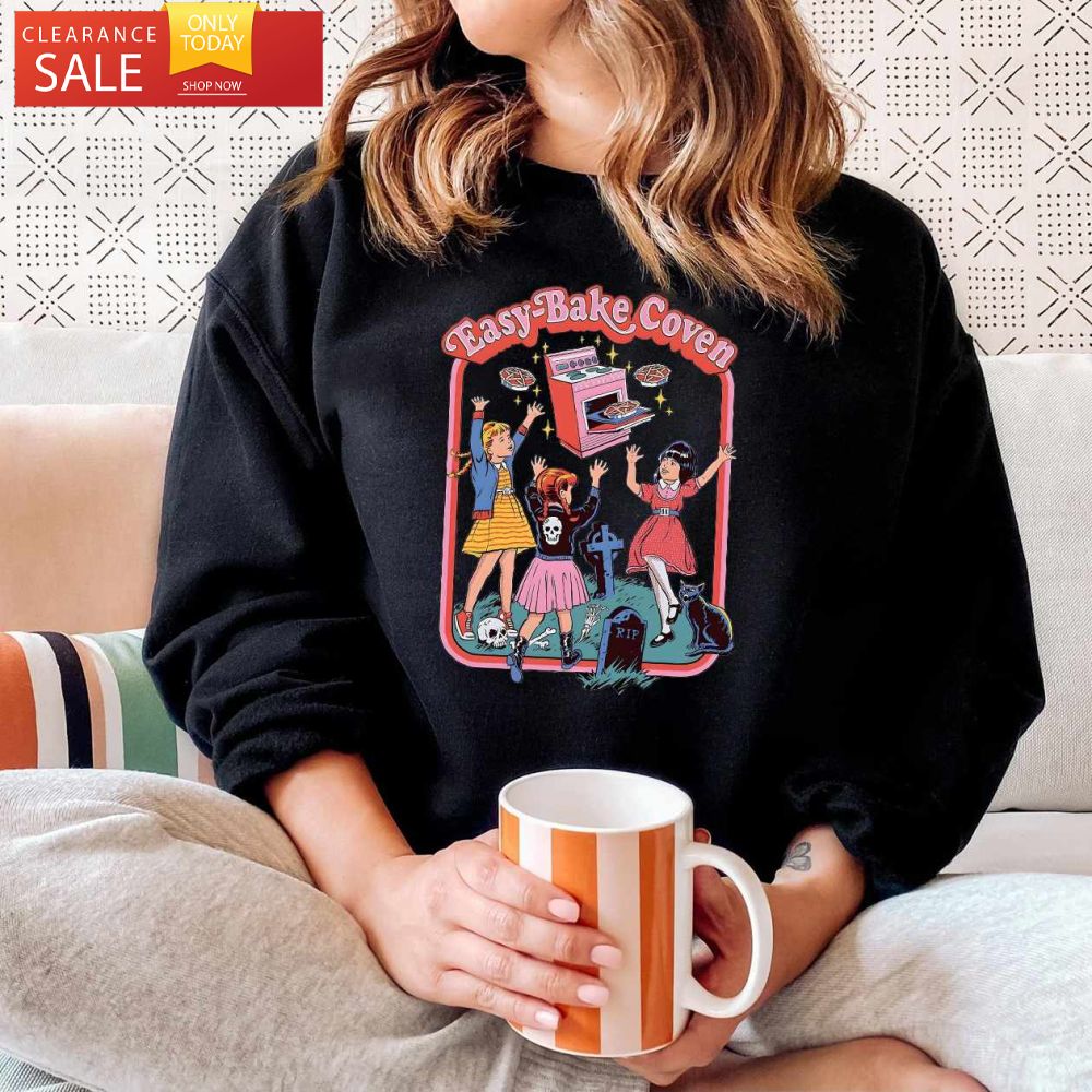 Vintage Halloween Tshirt Easy Bake Coven 90s Horror Movie Fan - Happy Place for Music Lovers.jpg