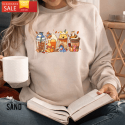 winnie the pooh coffee latte sweatshirt halloween costume happy place for music lovers