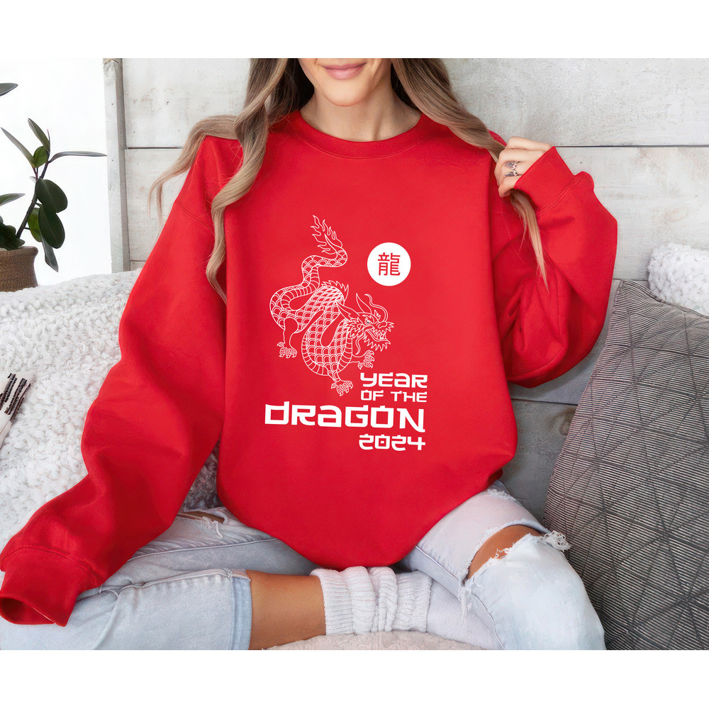 Chinese New Year 2024 Sweatshirt, Year of the Dragon Unisex Sweatshirt, Happy New Year 2024 Sweatshirt, Chinese Zodiac Lunar New Year Shirt 1.jpg