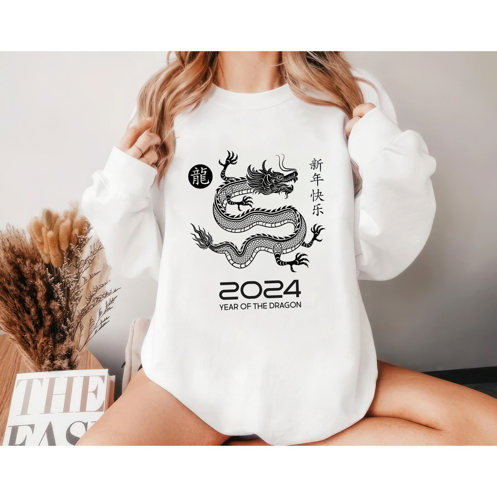 Chinese New Year 2024 Sweatshirt, Year of the Dragon Unisex Sweatshirt, Happy New Year 2024 Sweatshirt, Chinese Zodiac Lunar New Year Shirt.jpg