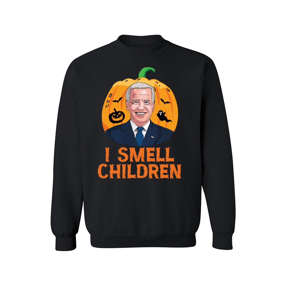 Funny Joe Biden Halloween Sweatshirt, I Smell Children Unisex Sweatshirt, Biden Funny Halloween Thanksgiving Sweatshirt.jpg