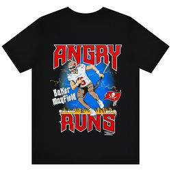 Angry runs Tampa Bay Buccaneers Baker Mayfield Shirt,NFL shirt, Super Bowl shirt, Sport shirt, Shirt NFL, Superbowl