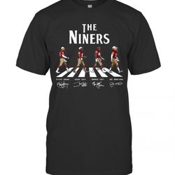 The Niners Football Team Abbey Road Signatures T-Shirt