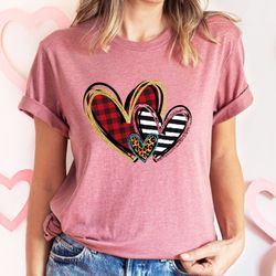 Leopard Print Valentines Day Shirt,Valentines Day Shirts For Woman,Heart Shirt,Cute Valentine Shirt,Valentines Day Gift,