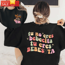 bad bunny dolphin shirt, tu no eres bebecita tu eres bebesota, bad bunny gifts for her happy place for music lovers