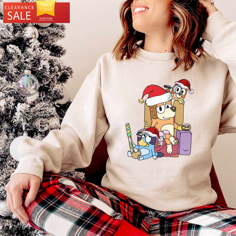 Bluey Family Christmas Shirt Bluey And Bingo Tee - Happy Place for Music Lovers.jpg