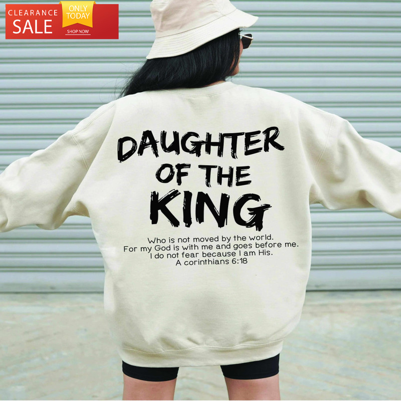 Daughter Of The King Hoodie Christian Sweatshirt - Happy Place for Music Lovers.jpg