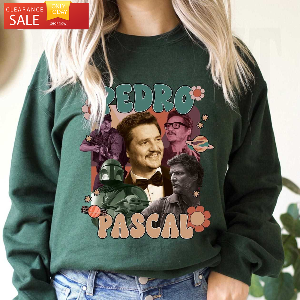 Floral Pedro Pascal Shirt Narco Pedro Pascal Fans Gift - Happy Place for Music Lovers.jpg