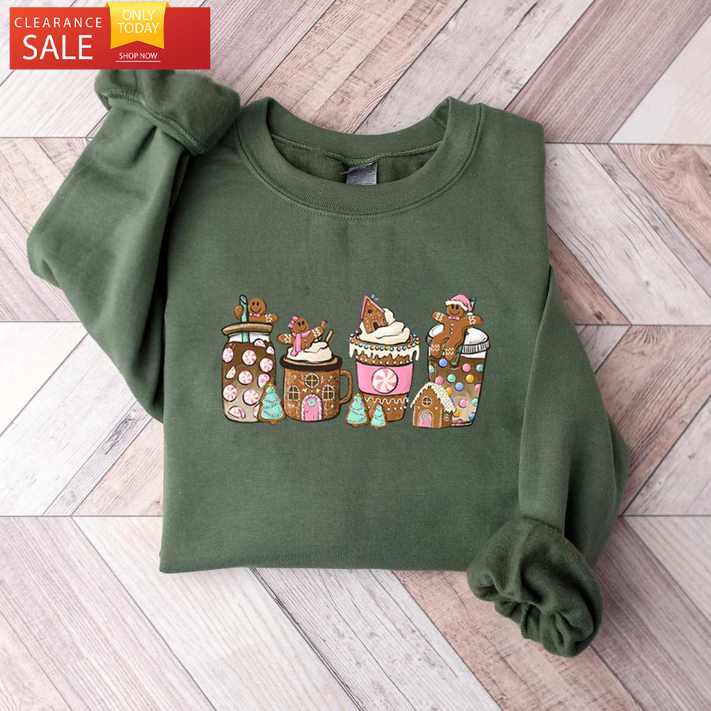 Gingerbread Christmas Coffee Shirt, Gingerbread Shirt, Amazing Christmas Gifts - Happy Place for Music Lovers.jpg