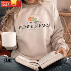 hagrids pumpkin patch sweatshirt harry potter fan gift happy place for music lovers