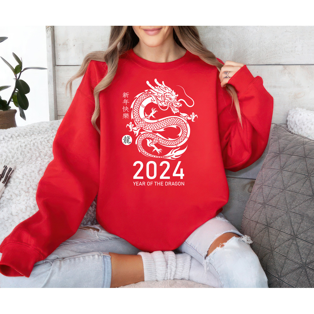 Chinese New Year 2024 Sweatshirt, Year of the Dragon Unisex Sweatshirt, Happy New Year 2024 Sweatshirt, Chinese Zodiac Lunar New Year Shirt 2.jpg