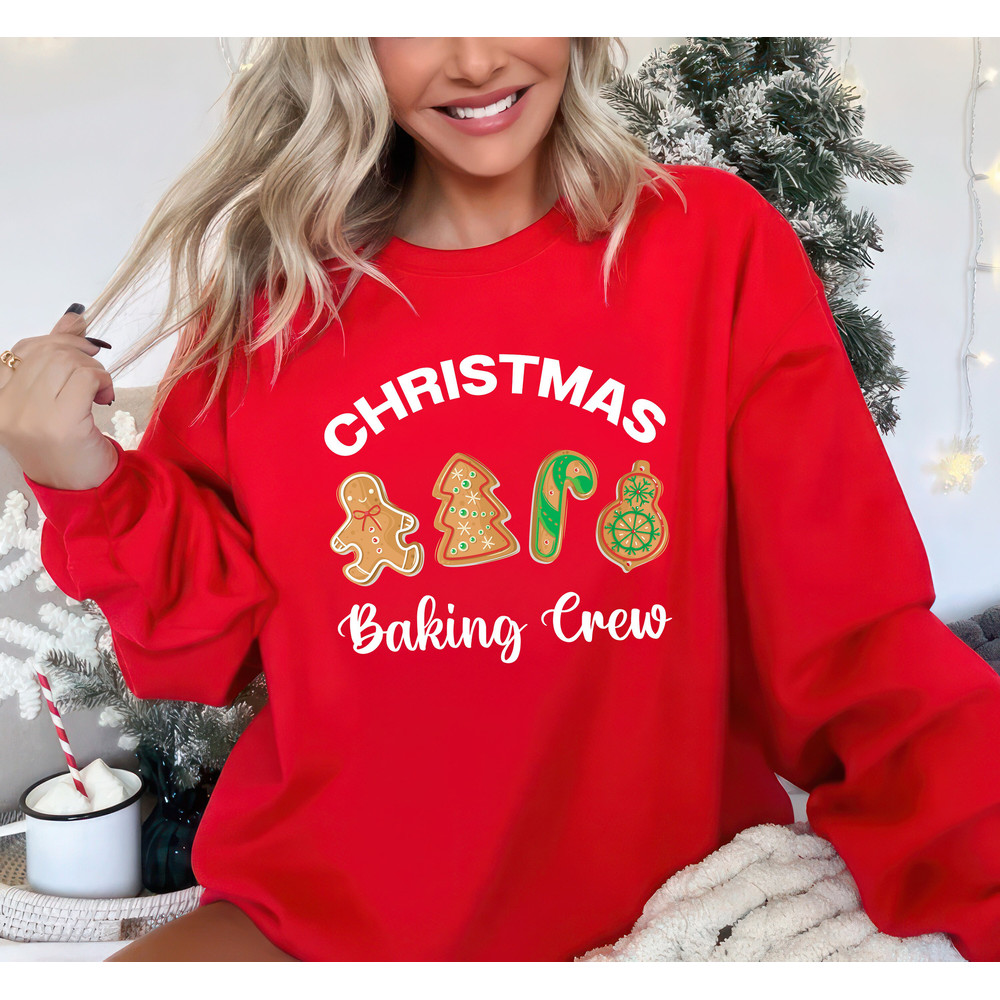 Christmas Baking Sweatshirt, Baking Crew Unisex Sweatshirt, Christmas Cookie Sweatshirt, Christmas Matching Shirt, Family Christmas Shirt.jpg