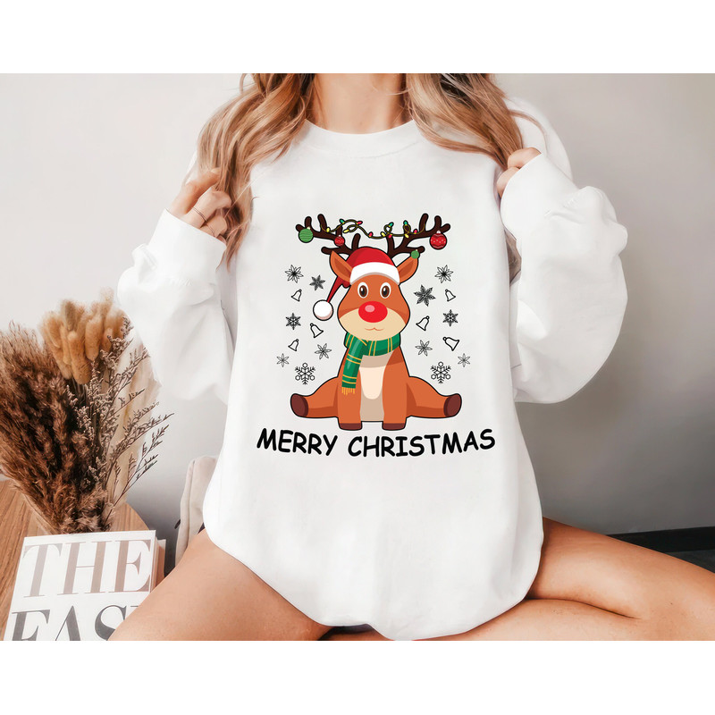 Christmas Reindeer Sweatshirt, Christmas Family Unisex Sweatshirt, Christmas Sweater, Christmas Reindeer Sweatshirt, Merry Christmas Shirt 4.jpg