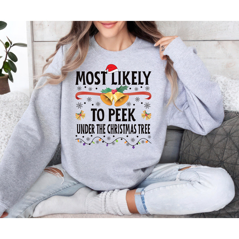 Custom Most Likely To Christmas Sweatshirt, Family Christmas Unisex Sweatshirt, Funny Christmas Sweatshirt, Most Likely Matching Shirt 1.jpg