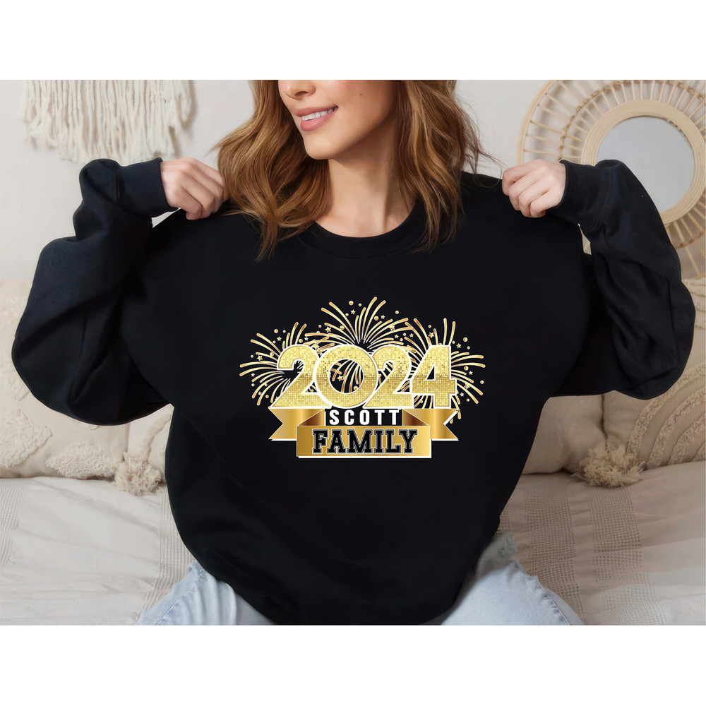 Personalized Happy New Year 2024 Sweatshirt, Custom New Years Eve Party Unisex Sweatshirt, Hello 2024 Sweatshirt, Family New Years Shirt.jpg