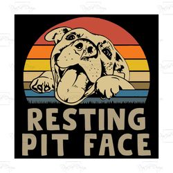 resting pit face, trending svg, pitbull svg, pitbull shirt, pitbull gift, pitbull lovers, cute pitbull, dog svg, dog shi