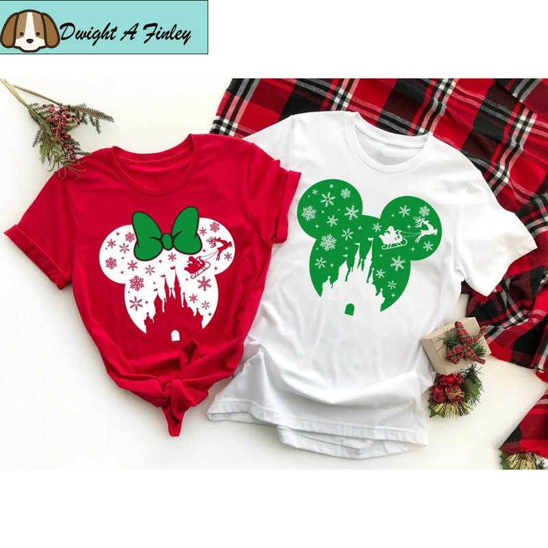 Christmas Park Mickey Snowflake Shirt, Disney Christmas Shirt, Mickey Minnie Christmas Shirt, Disney Matching Shirt 1.jpg