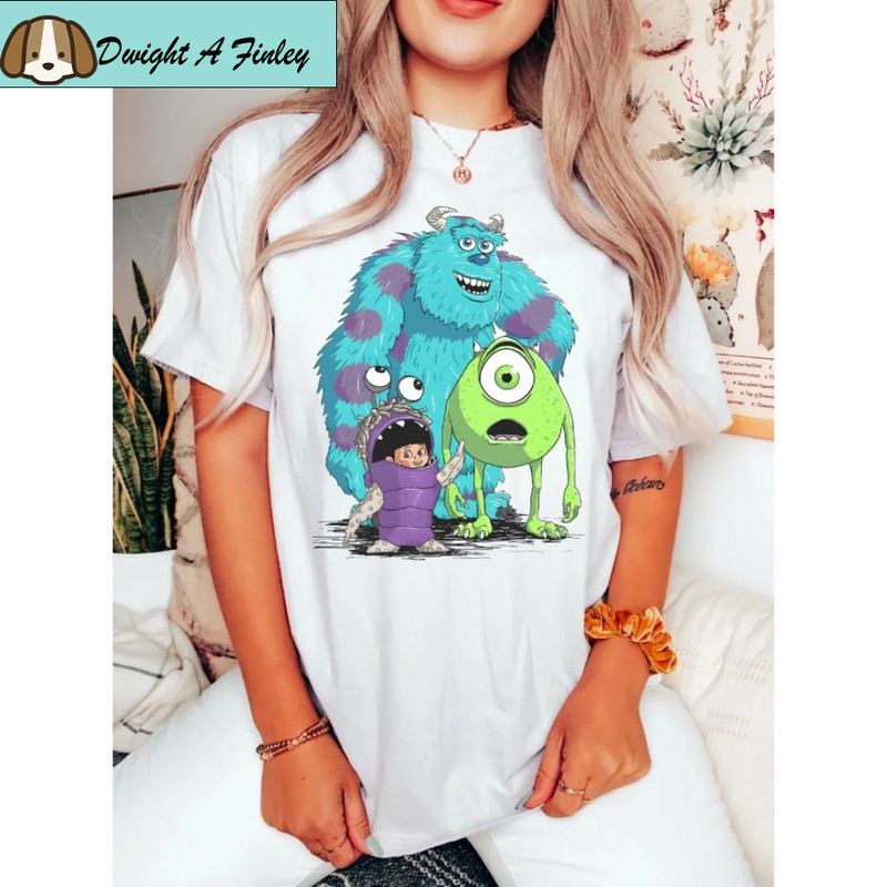 Disney Monster Inc Comfort Colors Shirt, Monster Inc Shirt, Monsters University Shirt, Disney Family Trip Shirt, Disney Vacay Matching Shirt 1.jpg