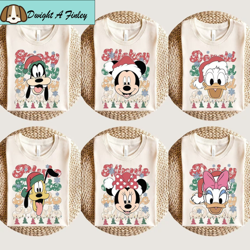 Mickey and Friends Christmas Shirt, Christmas Family Matching Shirt, Disney Christmas Shirt, Christmas Party Shirt, Christmas Sweatshirt.jpg