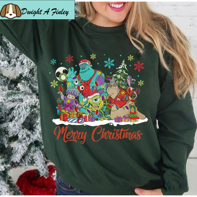 Monsters Inc Christmas shirt, Santa Sully Mike Boo Christmas Lights, Disney Christmas shirt, Very Merry Christmas Party 2023, Xmas Matching.jpg