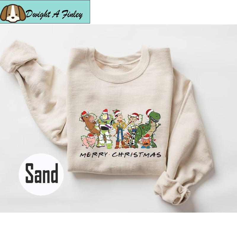 Toy Story Christmas Sweatshirt, Christmas Cartoon Kids Sweater, Christmas Gifts, Womens Christmas Shirt, Merry Christmas Disney Shirt.jpg