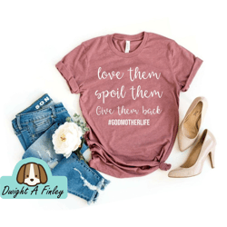 aunt gifts auntie shirt tia shirt love them spoil them give them back godmother shirt godmother gift aunt shirt new aunt