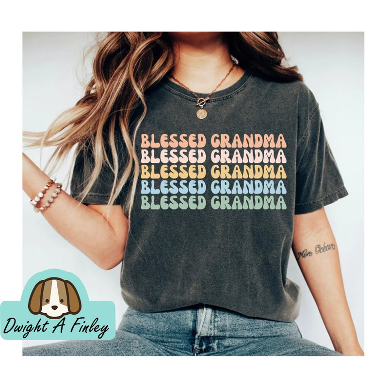 Blessed Grandma Shirt Grandma Shirt Grandma T-Shirt Thanksgiving Gift For Grandma Personalized Gift Grandma Gift 2.jpg