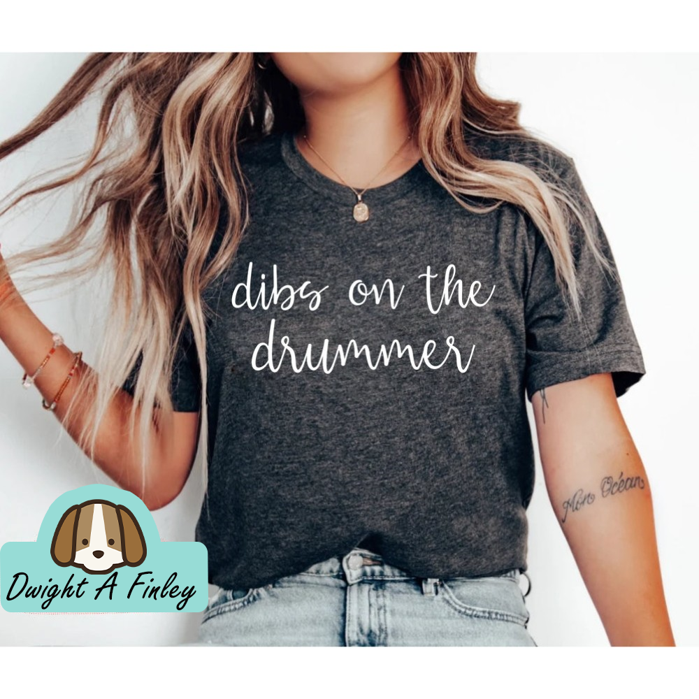 Drummer T-Shirt Drummer Gift Drumming Shirt Percussionist Musician Shirt Band Shirt Funny Wife Shirt Girlfriend Shirt Music Band Shirt OK.jpg