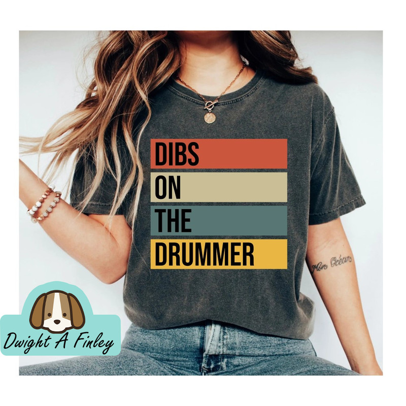 Drummer T-Shirt Drummer Gift Drumming Shirt Percussionist Musician Shirt Band Shirt Funny Wife Shirt Girlfriend Shirt Music Band Shirt Rock 3.jpg
