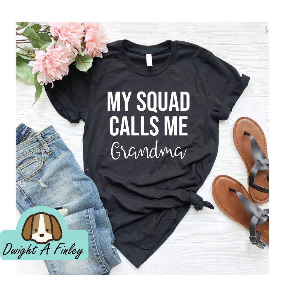 Grandma Birthday Grandma Shirt Plus Size Grandma TShirt Nana Grammy My Squad Calls Me Grandma Shirt Grandma Tee Grandma Gift OK.jpg