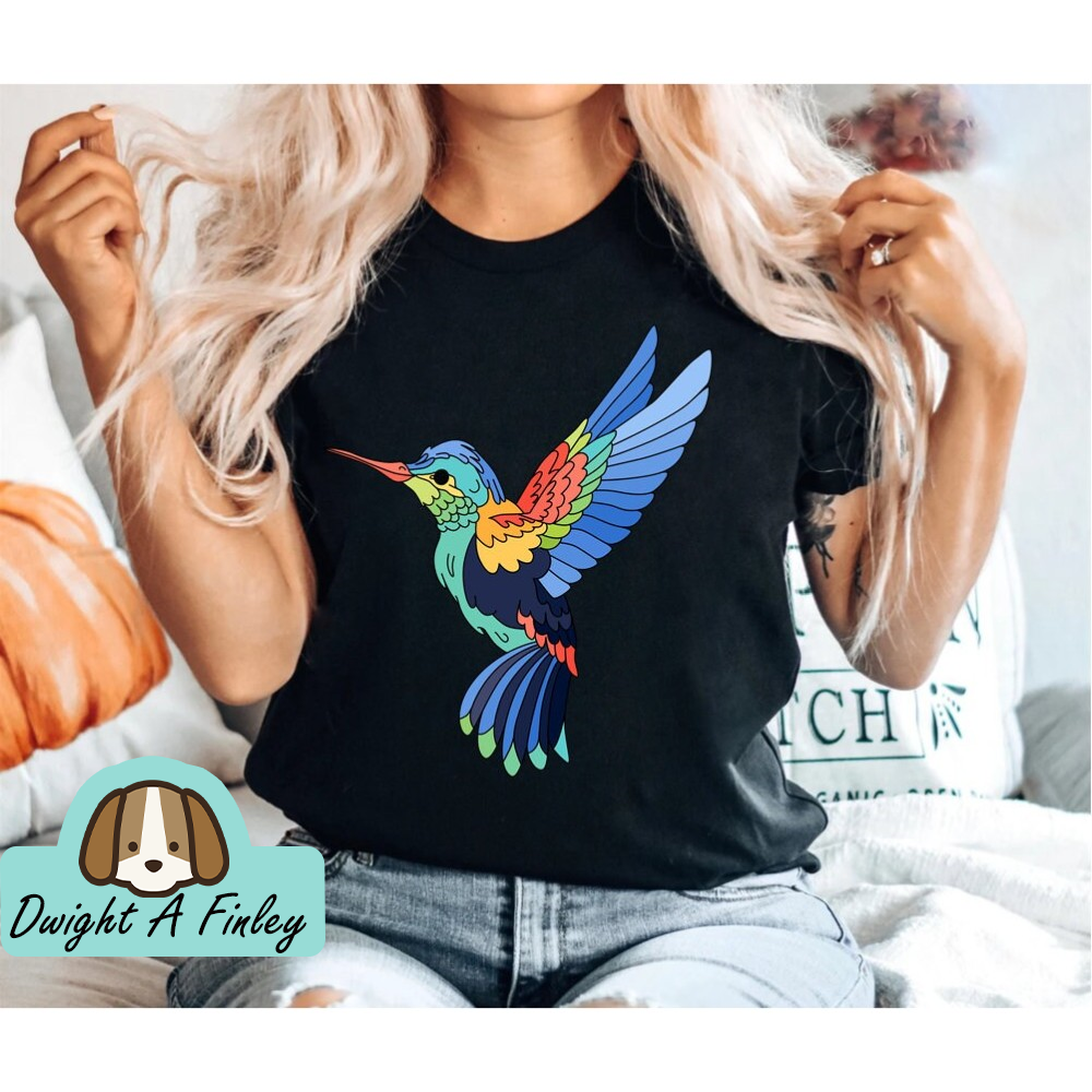 Hummingbird Shirt Birds T-shirt Nature Tee nature flower Hummingbird Bird Shirt Hummingbird Lover Gift For Her Trendy tee OK.jpg