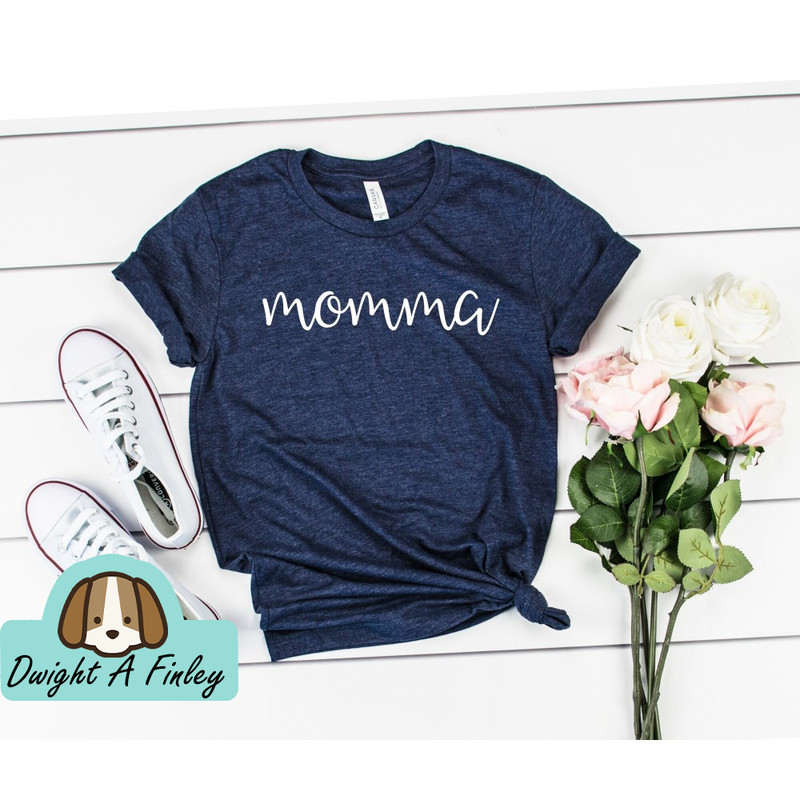 Momma Script Shirt Mom Shirt New Mom Shirt Pregnancy Reveal Shirt Gift For Mom Mommy Shirt Pregnant Expecting Shirt mom 1.jpg
