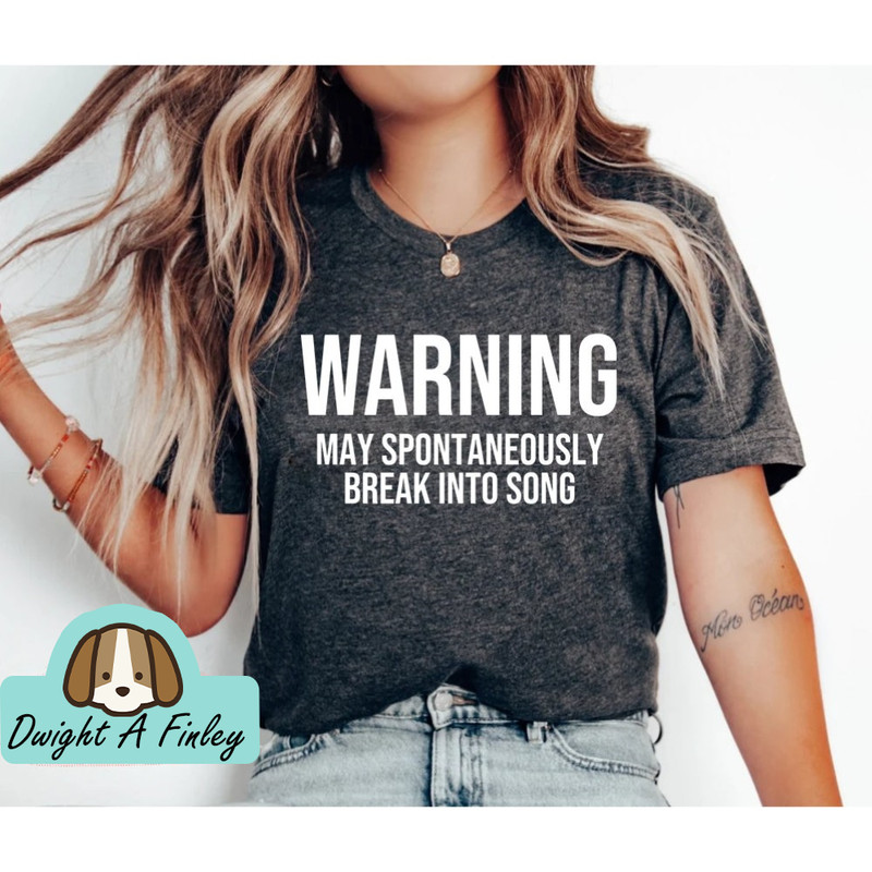 Singer Shirt Singing shirt Music Shirt Karaoke Shirt Karaoke Night Shirt Music Lover Gift Theatre Shirt Break Into Song Singer Gift OK 1.jpg