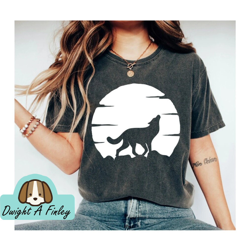Wolf Shirt Howling Wolf Floral Wolf Wolf Lover Gift Animal Lover Shirt Dog Lover Shirt Wolf Girl Wolves Gifts Animals Tee.jpg