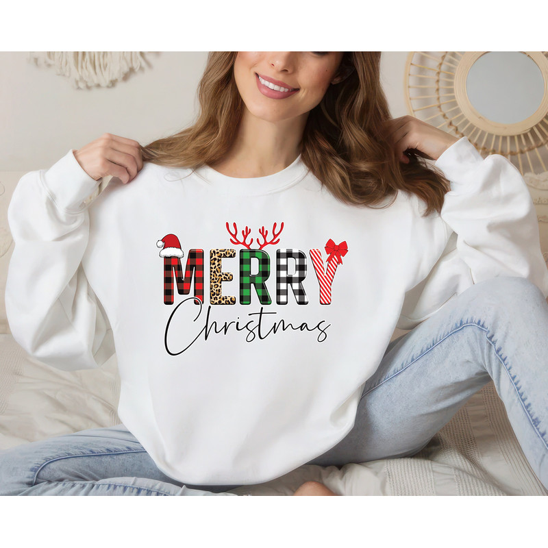 Christmas Reindeer Sweatshirt, Christmas Family Unisex Sweatshirt, Christmas Sweater, Christmas Reindeer Sweatshirt, Merry Christmas Shirt 2.jpg