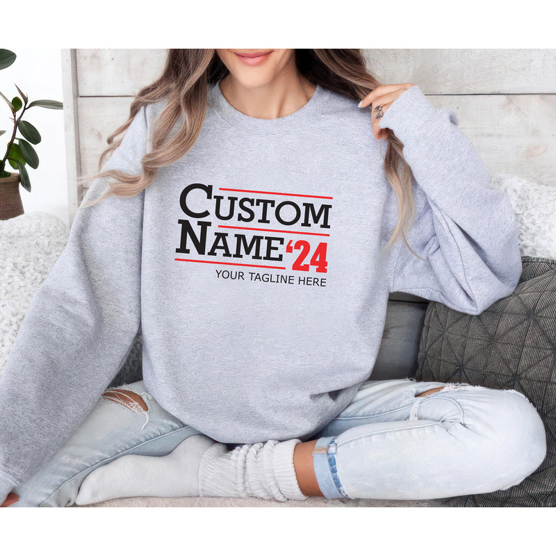 Custom 2024 Election Sweatshirt, Personalized 2024 Presidential Unisex Sweatshirt, Election Sweatshirt, Political Shirt, Customized Shirt.jpg