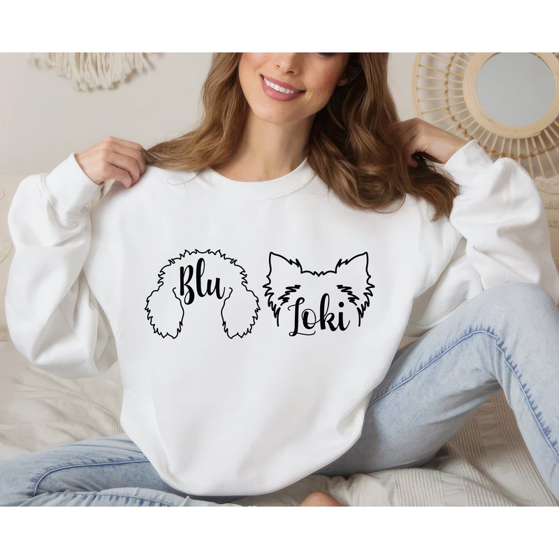 Custom Dog Ears Sweatshirt, Personalized Dog Unisex Sweatshirt, Pet Lover Sweater, Dog Mom Sweatshirt, Dog Lover Shirt, Dog Owner Shirt.jpg