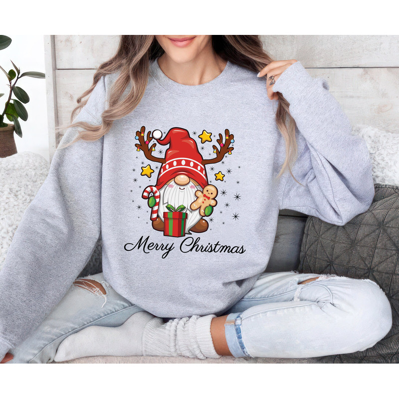Merry Christmas Gnome Sweatshirt, Family Christmas Unisex Sweatshirt, Xmas Sweater, Gnome Christmas Sweatshirt, Merry Christmas Shirt.jpg