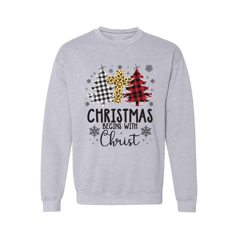 Merry Christmas Sweatshirt, Christmas Unisex Sweatshirt, Christmas Buffalo Plaid Sweatshirt, Christmas Holiday Sweatshirt 1.jpg